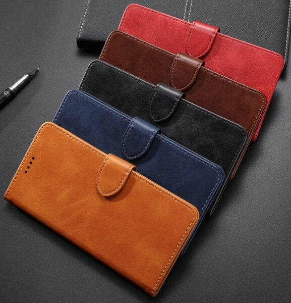 Huawei P30 PRO, with Holder & Card Slots & Wallet Punainen, Calf - Image 2