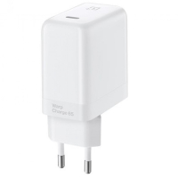 OnePlus Warp Charge Ultravooc 65W USB-C alkuperäinen seinälaturi, valkoinen