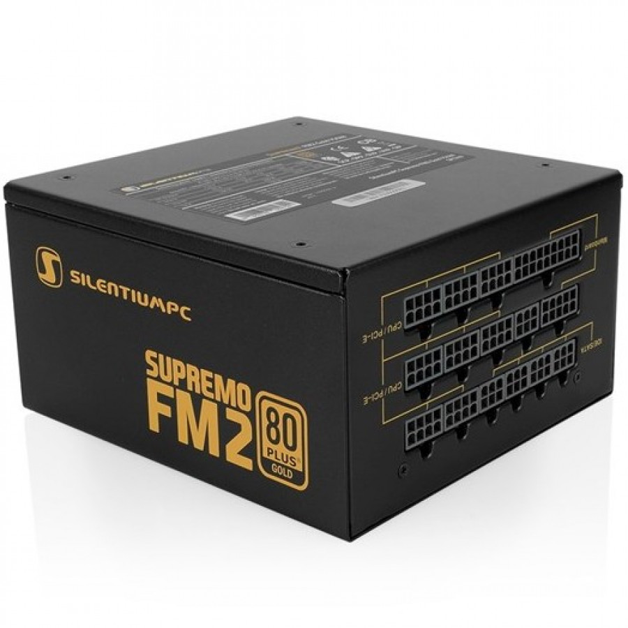 SilentiumPC 650W Supremo FM2, 80PLUS Gold, täysmodulaarinen ATX-virtalähde