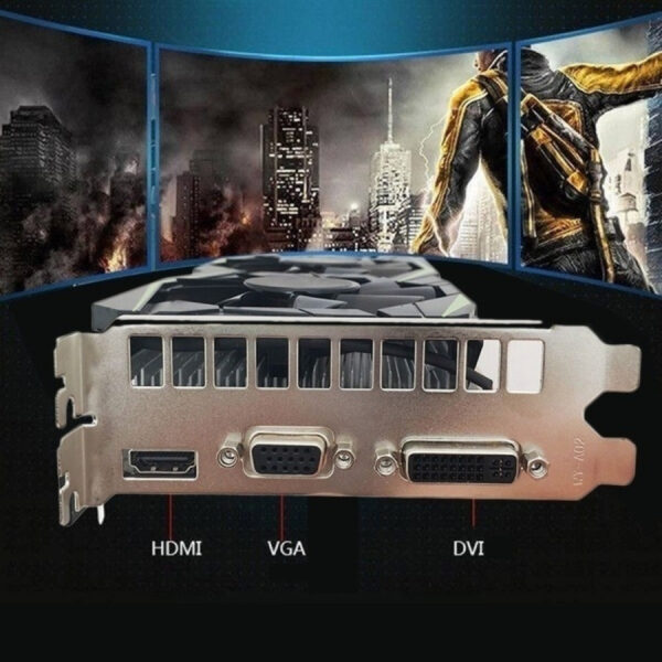 GTX1050Ti Näytönohjain 4GB DDR5 Pöytätietokone näytönohjain jossa HDMI / VGA / DVI-portti - Image 2