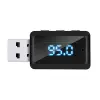 Smartte T60 Bluetooth 5.3 Audiovastaanotin Lähetin Autoradio USB FM Bluetooth-vastaanotin
