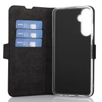 Wave Samsung Galaxy A05s musta bookcase suojakotelo