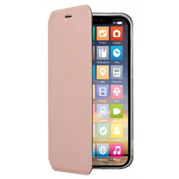 Screenor Clever, Galaxy A05s -lompakkokotelo, Vaaleanpunainen