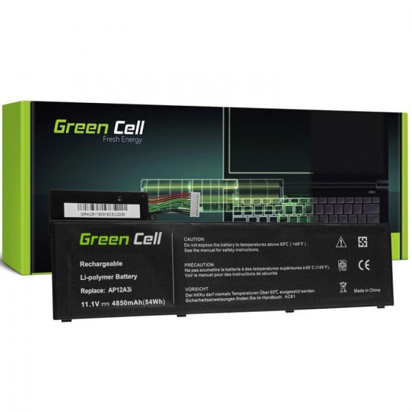 GREEN CELL AKKU - ACER ASPIRE TIMELINE ULTRA M3, M5, TRAVELMATE - 4850MAH
