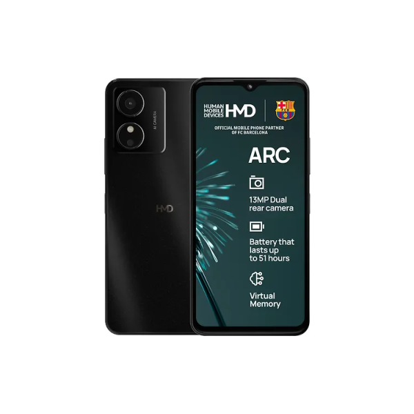 HMD Arc puhelin, 64/2 Gt, musta