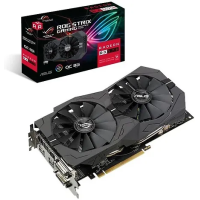 Käytetty Asus ROG STRIX RX570 8Gb O8G-GAMING -näytönohjain, takuu 1kk