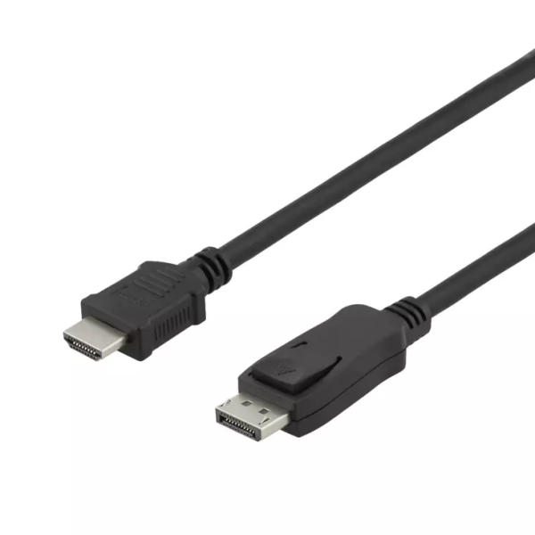 Deltaco 3m DisplayPort - HDMI kaapeli DP - HDMI