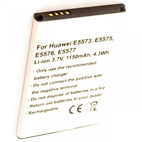 Huawei E5573, E5577CS-321, E5573S, E5577C, E5577S, akku, 1150mAh, tarvike