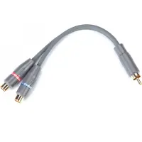 Smartte Y johto 2x naaras 1x uro HEC- 1/2 1 Male/2 Female RCA Y -adapteri