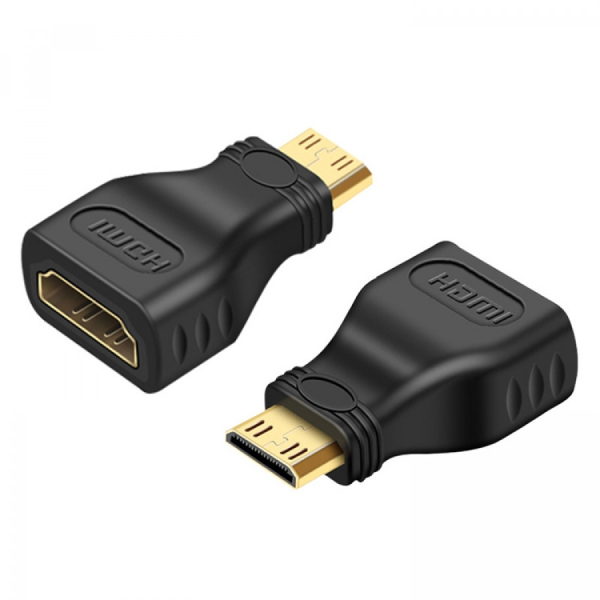 Smartte Mini HDMI uros - HDMI naaras adapteri, 19 Pin