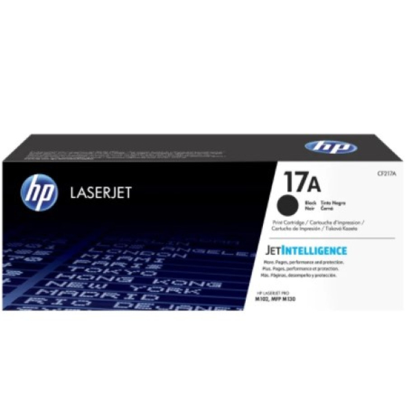 HP 17A musta laservärikasetti, jopa 1 600 sivua, alkuperäinen HP tuote