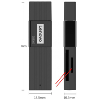 Lenovo USB 3.0 -kortinlukija, MicroSD / SD / TF 5Gbps (musta)