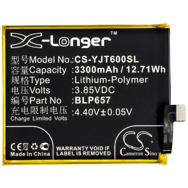 Oneplus 6 puhelimen akku ja akun vaihto, sisältää myös vaihtotyön alle 24 tunnissa