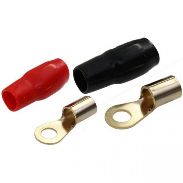 Smartte Rengasliitin 50mm2 johdolle M8 (musta & punainen)