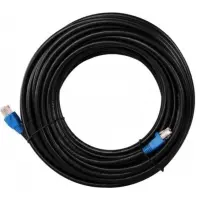 Goobay Micro Con 10m U/UTP Cat6 laitekaapeli ulkokäyttöön, UV-suojattu, musta