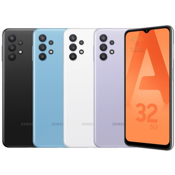 Tehdaskunnostettu Samsung A32 5G 4/64GB, 5000mAh, 6,5", 48+ 8+ 5+ 2Mpix älypuhelin