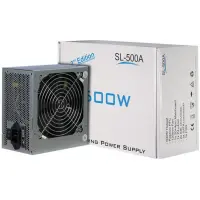 Inter-Tech SL-500A - 500 Watt - 120 mm - 80 Plus, ATX virtalähde