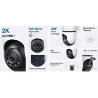 Alternative view of TP-LINK Tapo C510W 2K AI Wi-Fi 2.4Gh valvontakamera ulkokäyttöön