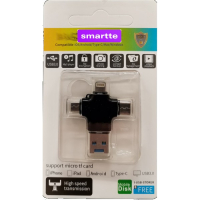 Smartte I-USB-Storer MicroUSB / USB-C / Lightning / USB3.0 OTG adapteri