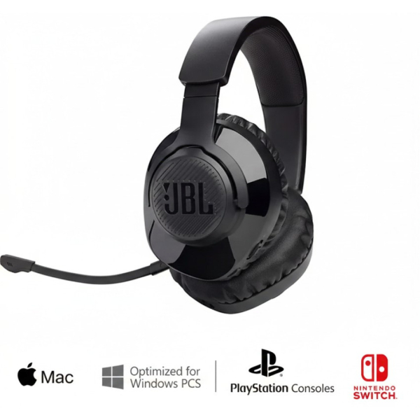 JBL Quantum 350 Wireless, jopa 22h akun kesto, langaton pelikuulokemikrofoni, USB-A