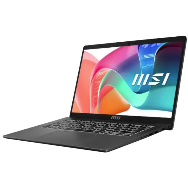 Tehdaskunnostettu MSI Modern 14", Intel i3-1315U, 8Gb, 512Gb M.2, Windows 11, MIL-STD 810H, takuu 12kk