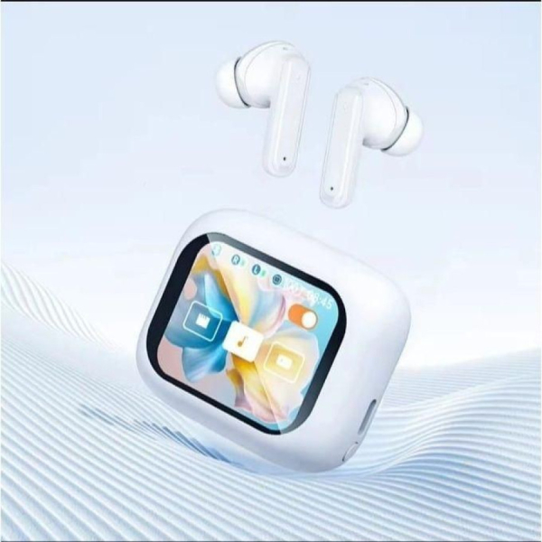 Deepbass TWS‑X8 nappikuulokkeet, kotelo kosketusnäytöllä