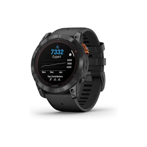 Garmin fenix 7X Pro Solar urheilukello, 51 mm, Power Glass aurinkolatauslinssi, musta, esittelykäytöstä - Image 5