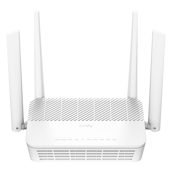 Cudy WR3000S AX3000 Wi-Fi 6 reititin, 5 x RJ-45 gigabit Ethernet, 2402 Mbit/s, 574 Mbit/s