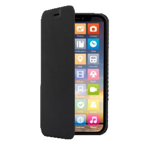 Screenor Clever Samsung A57 Musta Suojakotelo