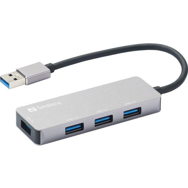 Green Lyca USB-A Hub 1xUSB3.0 + 3x2.0
