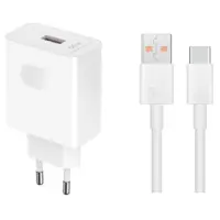 Honor Huawei SuperCharge 80W USB-A verkkovirtalaturi, USB-A USB-C johto mukana