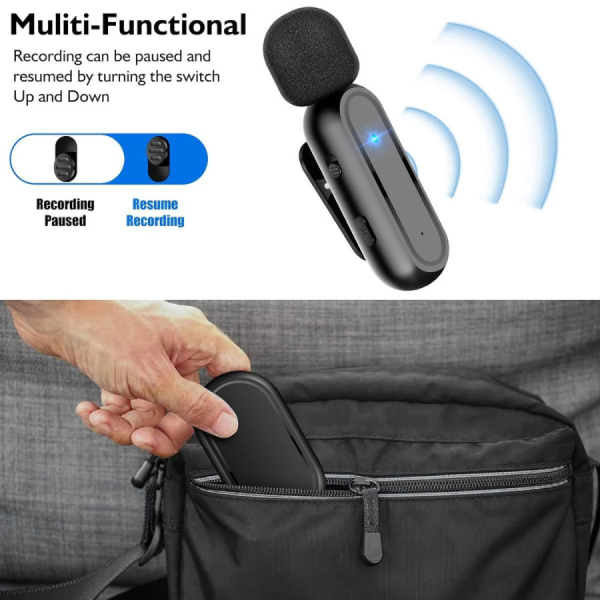 Lyca langaton 2x mikrofonisetti USB-C vastaamottimella - Image 2