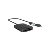 Icy Box USB-C / USB-A muistikortinlukija, Type-C + A, CF, MS, SD, microSD, Compactflash, USB3