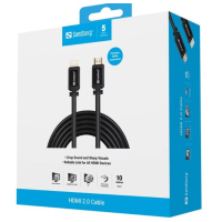 Sandberg 2.0 HDMI -kaapeli 19pin, 10m, musta