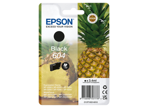 Epson 604 musta mustepatruuna, 3.4ml