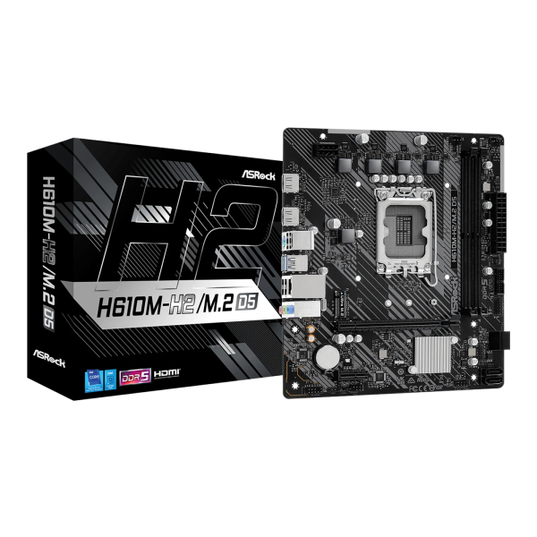 ASRock H610M-H2/M.2 D5 LGA1700 Intel Emolevy - Intel H610 DDR5 RAM - Micro-ATX