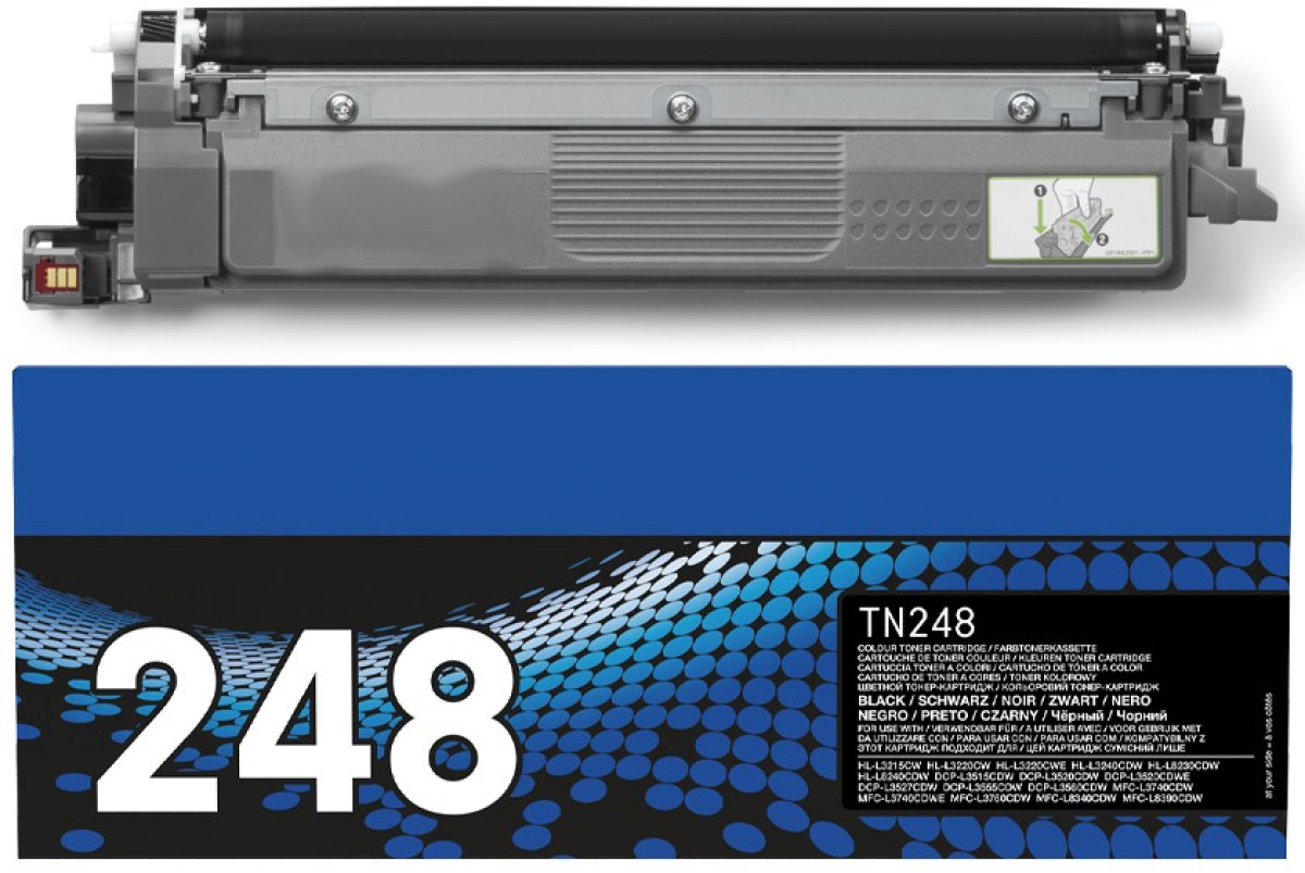 Brother TN-248 musta laserkasetti, jopa 1500 sivua LBTN248BK