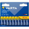 Varta Longlife Power AA / LR06 paristo - 10 kpl pakkaus