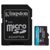 KINGSTON 64GB 200MB/s microSDXC Canvas Go Plus Gen4 A2 U3 V30 Card + Adapter