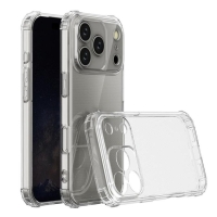 Smartte Apple 18 Pro Max / 17 Pro Max kulmavahvistettu iskunkestävä kirkas TPU-suojakuori (läpinäkyvä)