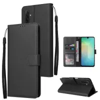 Smartte Samsung Galaxy A26 5G / A18 / A17 (A16) monitoiminen 3 korttipaikan nahkainen suojakotelo (musta)