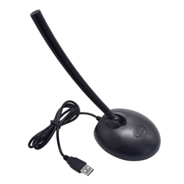 Smartte USB-mikrofoni (mikrofonitulo ADC-digitaaliäänellä) (musta)