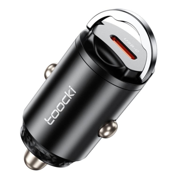 Smartte 45W USB-C -autolaturi vetorenkaalla, matalaprofiilinen/upotettu PD PPS -pikalaturi (musta)