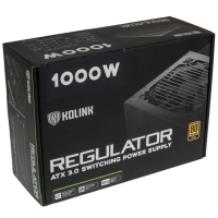 Alternative view of Kolink 1000W ATX3.0 PCIe 5.0 virtalähde, 80 Plus Gold, musta